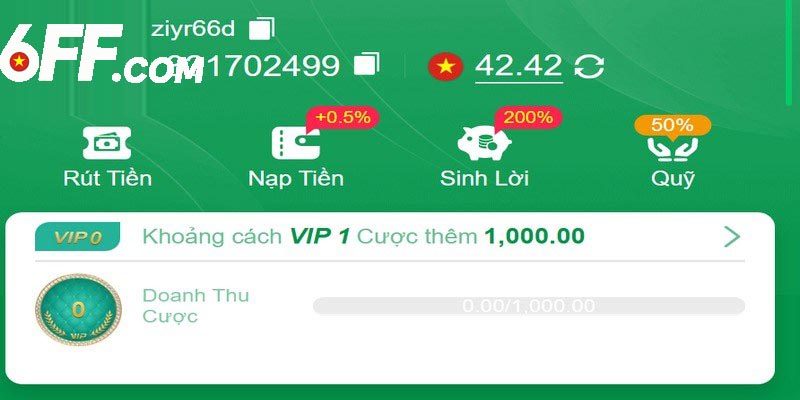 Rút Tiền 6FF-Vinh Danh Độc Quyền Tại Thiên Hà Game - Betpioneer